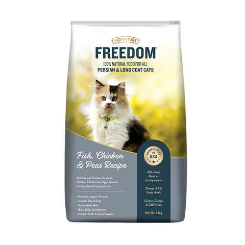 SIGNATURE - FREEDOM - Persian and Long Coat Cats - FISH, CHICKEN & PEAS