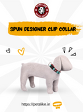 Spun Poly Clip Collar for Dogs with Secure Buckle in Multiple Colours