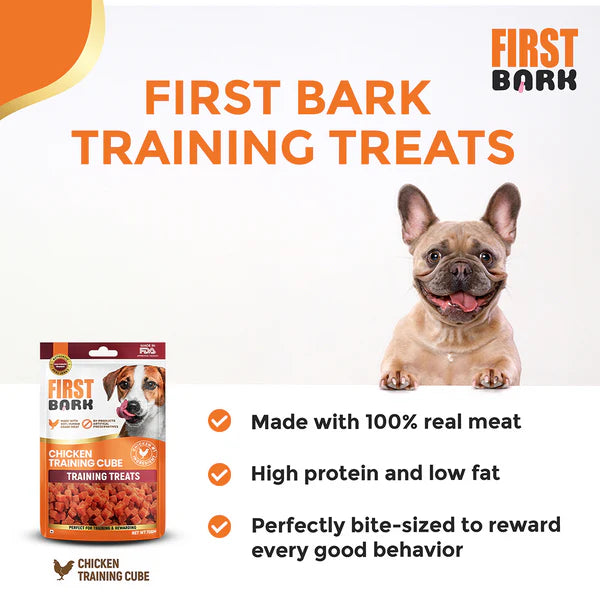 First Bark Chicken Training Cubes Dog Treat
