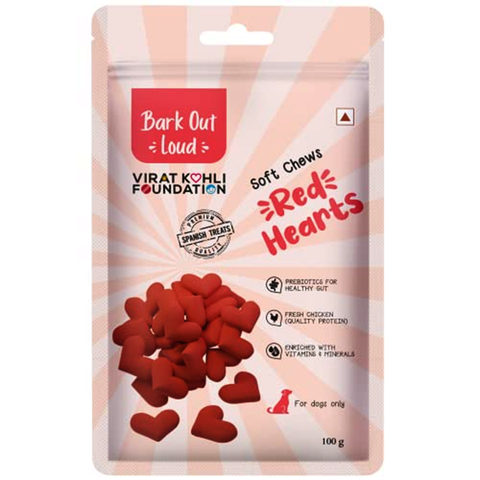 Bark Out Loud - Soft Chews Red Hearts - Treats for Dog