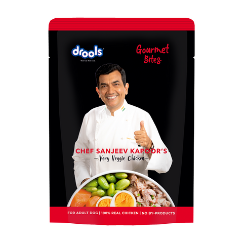 Drools - Gourmet Bites - Sanjeev Kapoor Recipe - Very Veggie Chicken - Adult - Dog Wet Food