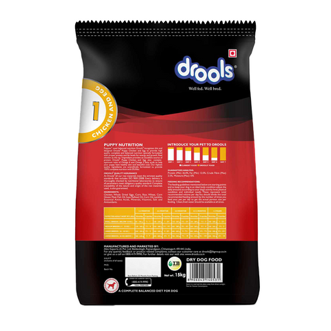 Drools - Chicken and Egg - Puppy - Dog Dry Food