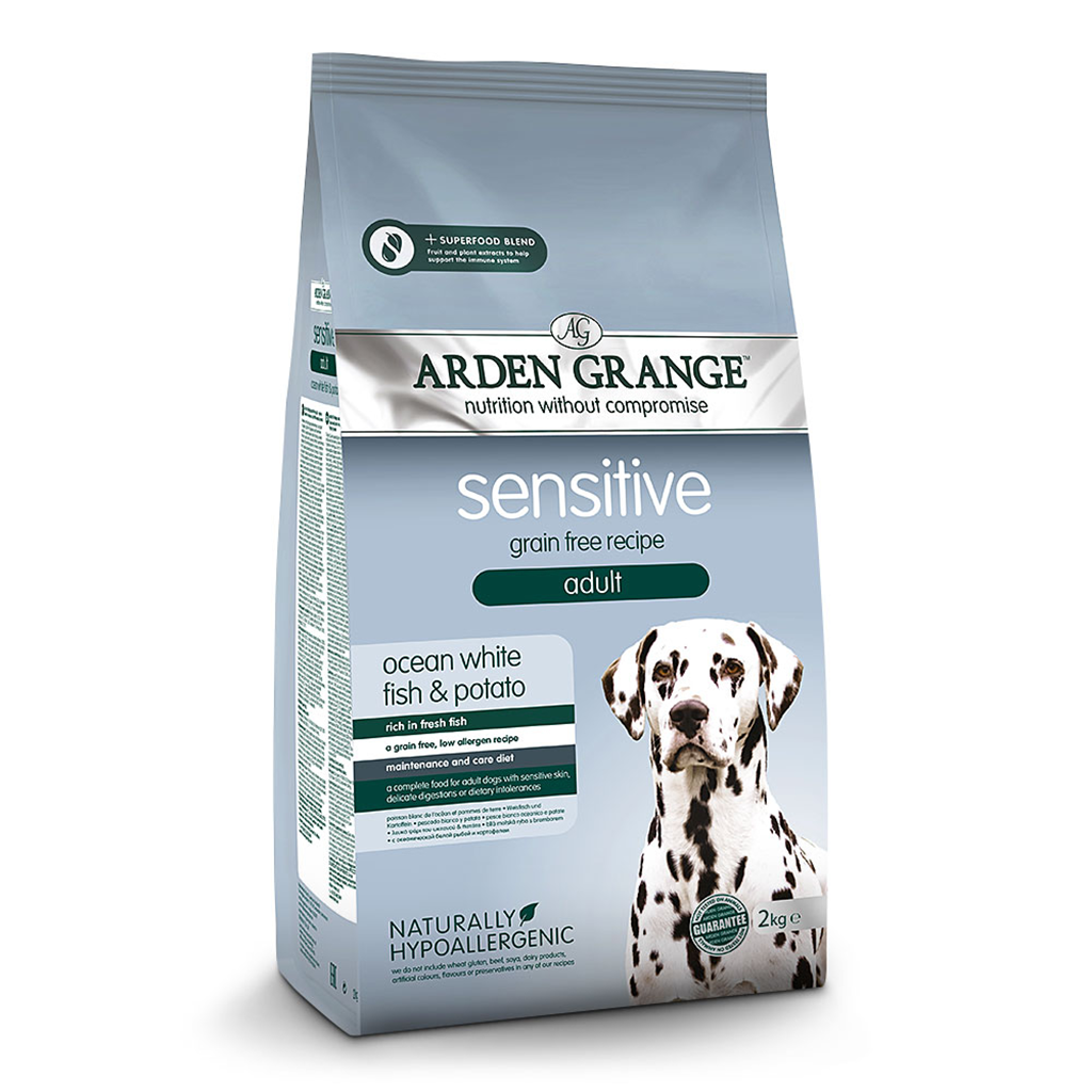 Arden Grange Sensitive - grain free - fresh ocean white fish & potato - Adult Dog