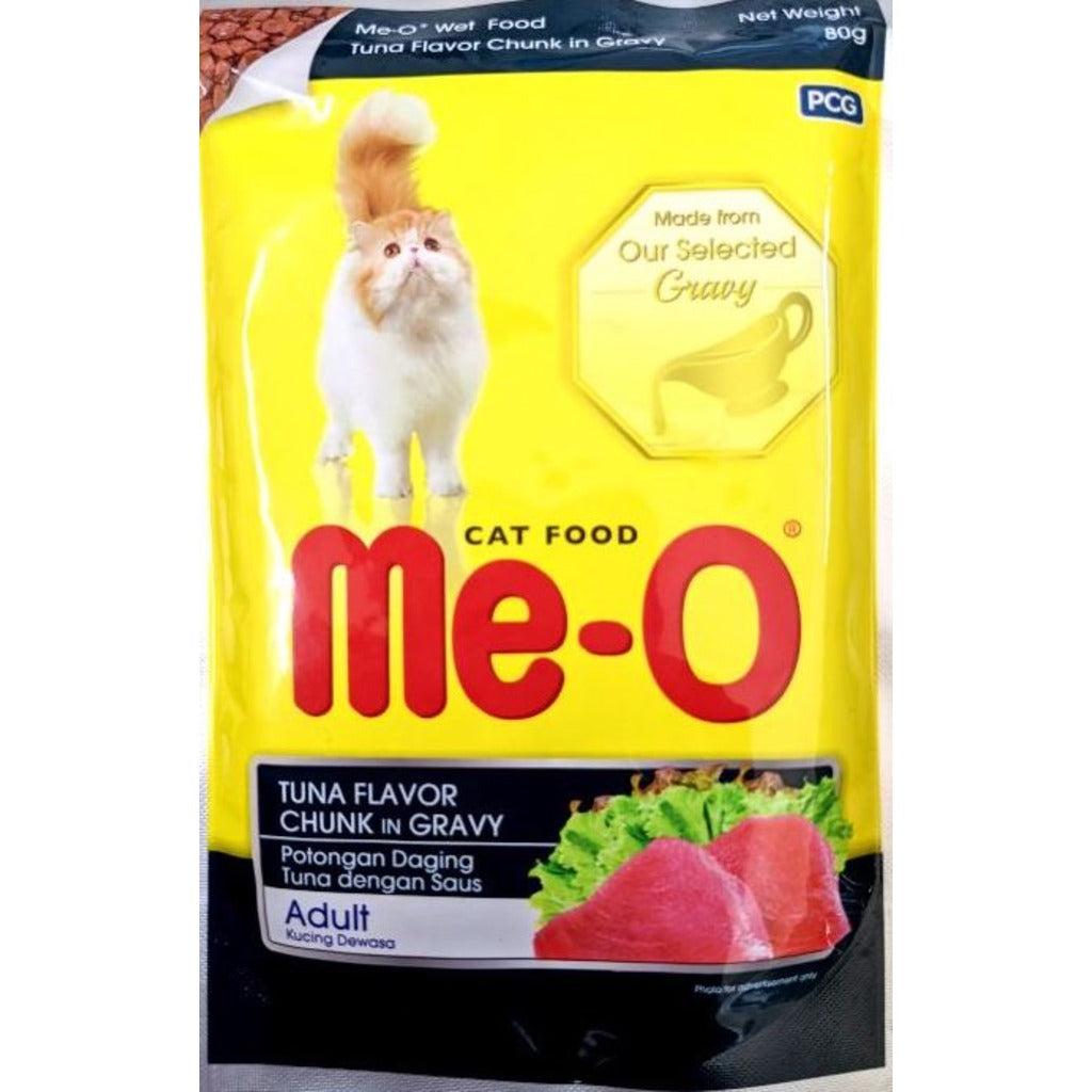 Me-O - Tuna Chunks in Gravy - 1+ Years - Adult Wet Cat Food