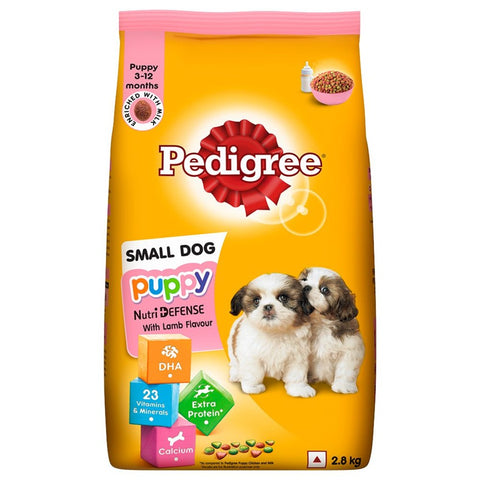 Pedigree Puppy Small Dog Lamb & Milk Flavour Dry Dog Food