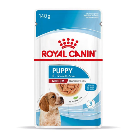 Royal Canin Medium Breed Puppy Gravy Wet Dog Food
