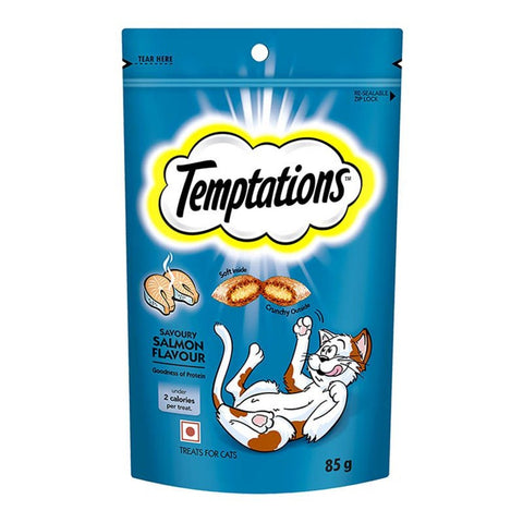 Temptations - Savoury Salmon Flavour - Cat Treat -