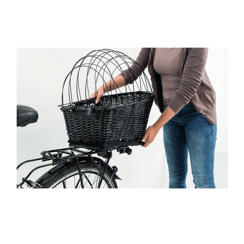 Trixie - Bicycle Basket for Bike Racks - Willow Material - For Pet Carrier